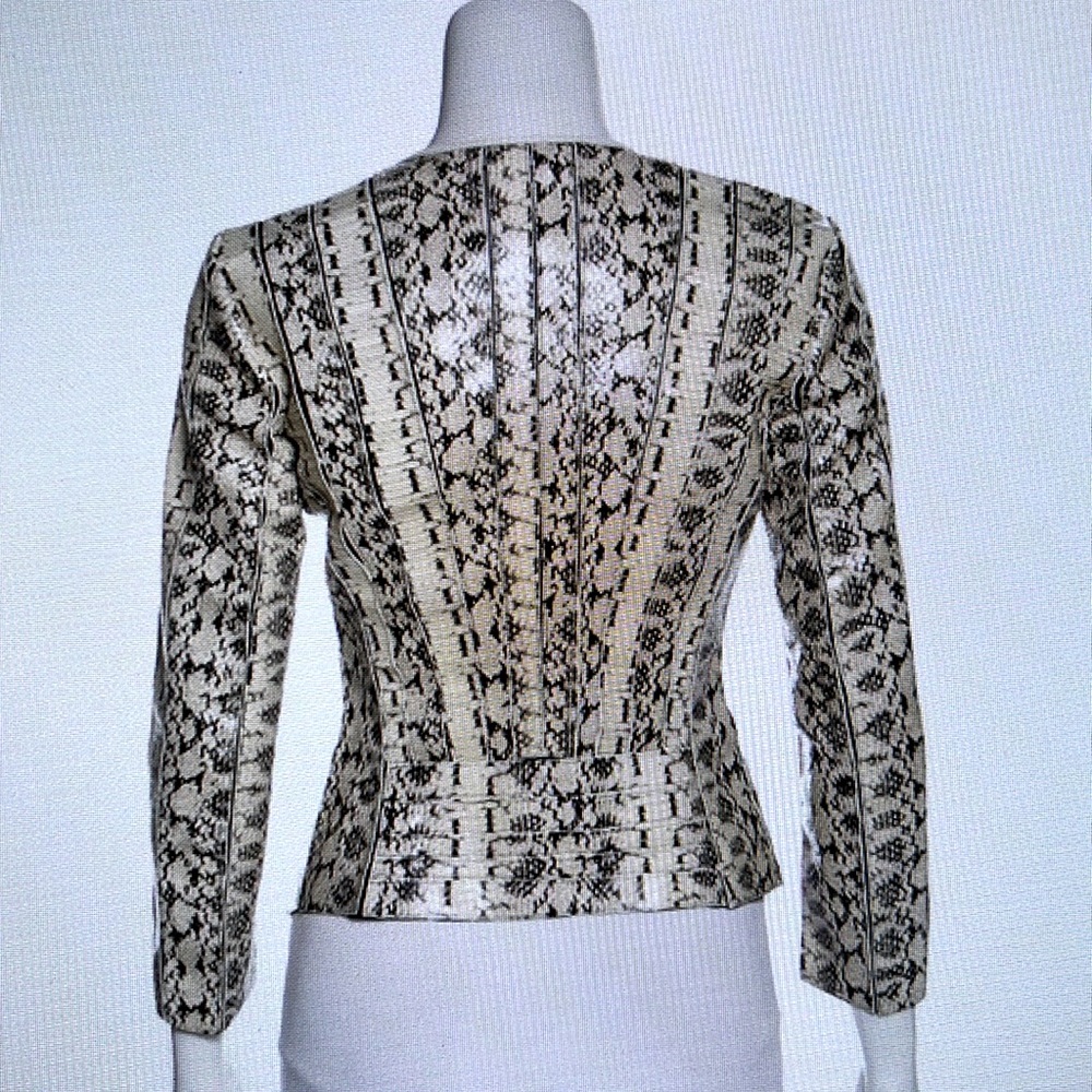Versace embossed leather jacket